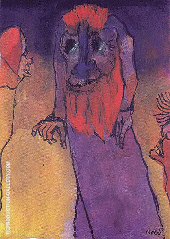 Red Bearded Treeman By Emil Nolde