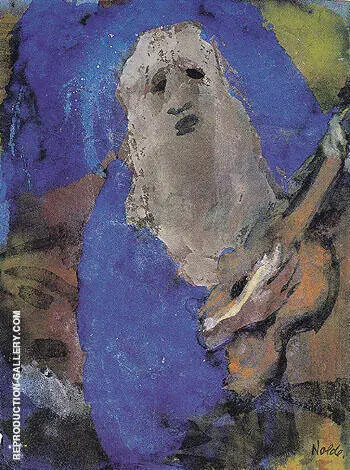 Hoary Old Man Singing By Emil Nolde