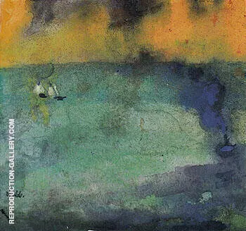 Light Flooded Sea Green By Emil Nolde
