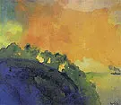 Mountain Slope over the Sea By Emil Nolde
