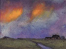 Marshy Landscape under the Evening Sky By Emil Nolde