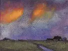 Marshy Landscape under the Evening Sky By Emil Nolde