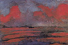 Landscape in Red Light By Emil Nolde