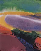 Landscape Red Yellow Green By Emil Nolde