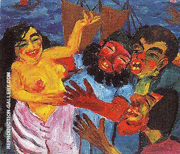 The Legend of St Maria Aegyptiaca 1912 A By Emil Nolde