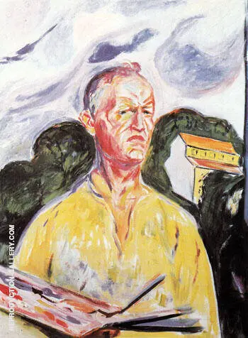 Self Portrait at Ekely 1926 By Edvard Munch
