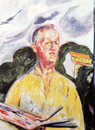 Self Portrait at Ekely 1926 By Edvard Munch