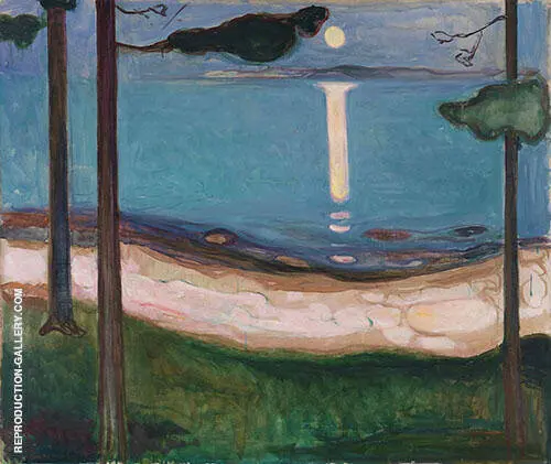Moonlight 1895 By Edvard Munch