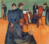 Death in The Sick Room c1893 By Edvard Munch