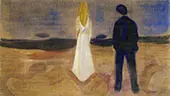 The Lonely Ones Summer Night from The Reinhardt Frieze c1906 By Edvard Munch