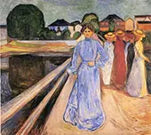 Woman on The Bridge 1902 By Edvard Munch