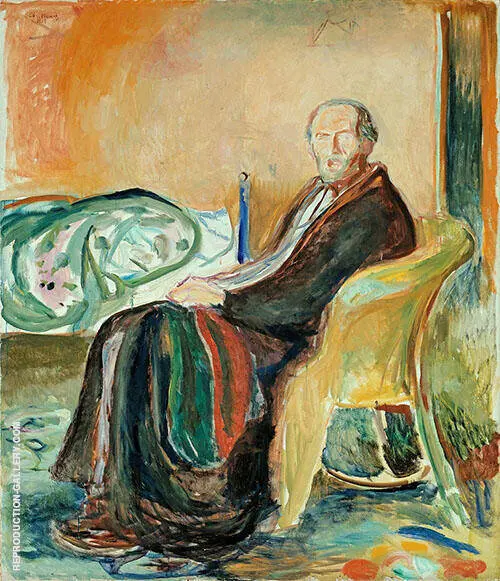 Self Portrait after Spanish Influenza 1919 By Edvard Munch