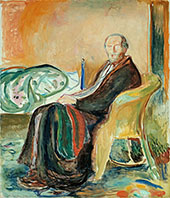 Self Portrait after Spanish Influenza 1919 By Edvard Munch