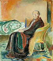 Self Portrait after Spanish Influenza 1919 By Edvard Munch