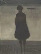 Femme de Pecheur Face Au Bassin By Leon Spilliaert
