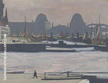 Port de Peche Ostende By Leon Spilliaert