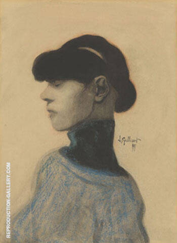 Profil by Leon Spilliaert | Oil Painting Reproduction