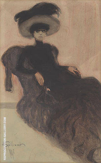 Woman in a Hat 1907 by Leon Spilliaert | Oil Painting Reproduction