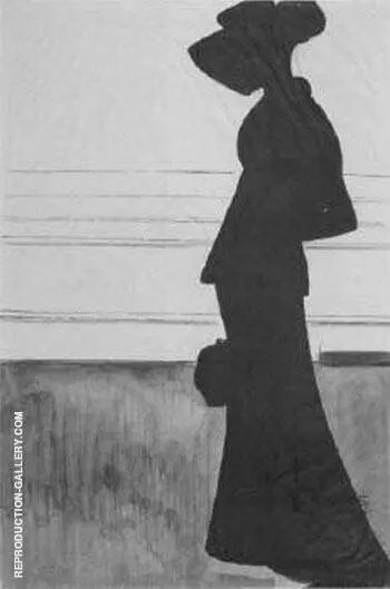 Woman with a Large Hat By Leon Spilliaert