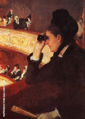 At the Opera 1880 By Mary Cassatt