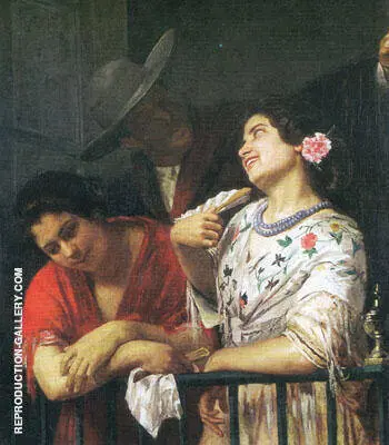 On the Balcony During the Carnival 1873 By Mary Cassatt