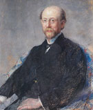Portrait of Moise Dreyfus 1879 By Mary Cassatt