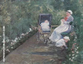 Children in a Garden 1878 By Mary Cassatt