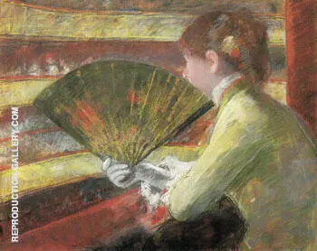 At the Theater 1879 By Mary Cassatt