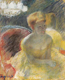 Lydia Leaning on her Arms Seated in a Loge c1879 By Mary Cassatt