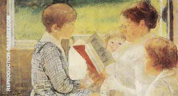 Reading 1880 By Mary Cassatt