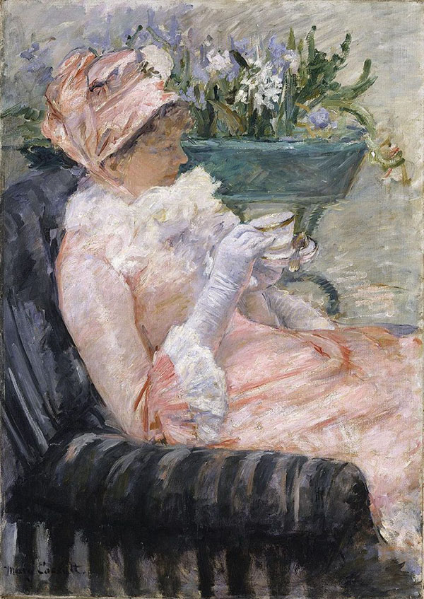 The Cup of Tea c1800 by Mary Cassatt | Oil Painting Reproduction
