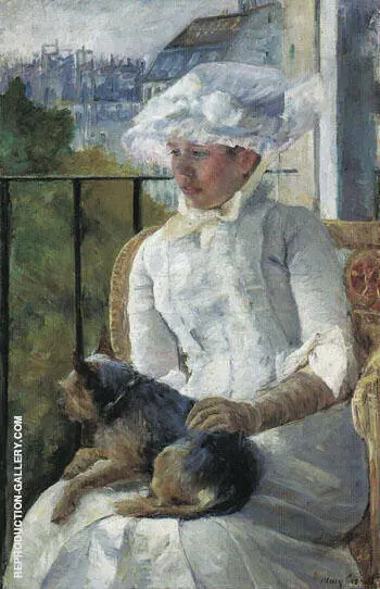 Young Girl at a Window c1883 By Mary Cassatt