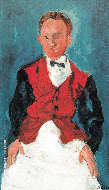 Hotel Boy c1927 by Chaim Soutine | Oil Painting Reproduction