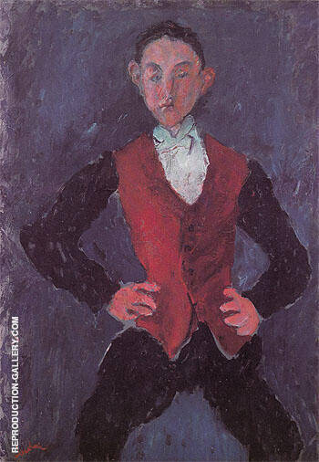 Portrait of a Boy c1927 by Chaim Soutine | Oil Painting Reproduction