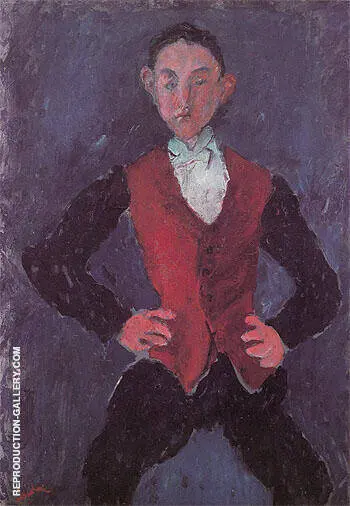 Portrait of a Boy c1927 By Chaim Soutine
