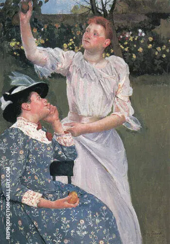 Young Woman Picking Fruit 1891 By Mary Cassatt