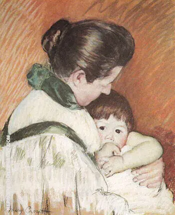 Sleepy Thomas Sucking his Thumb 1893 By Mary Cassatt