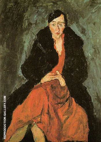 Portrait of Madeleine Castaing c1929 By Chaim Soutine
