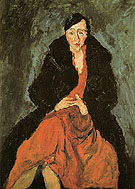 Portrait of Madeleine Castaing c1929 By Chaim Soutine
