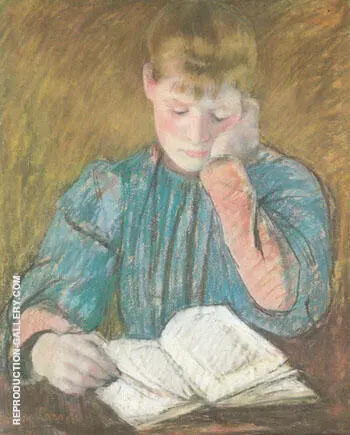 The Pensive Reader c1894 By Mary Cassatt