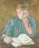 The Pensive Reader c1894 By Mary Cassatt