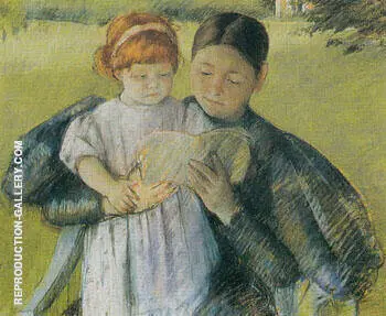 Nurse Reading to a Little Girl 1895 By Mary Cassatt