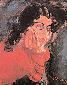 Woman Leaning c1937 By Chaim Soutine