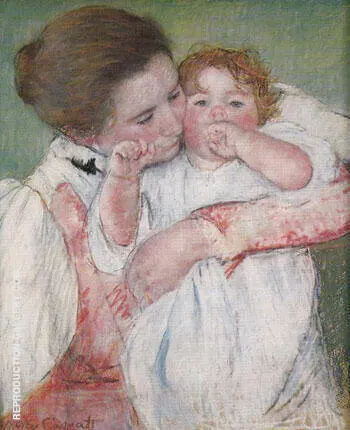 Little Ann Sucking her Finger Embraced by her Mother 1897 By Mary Cassatt