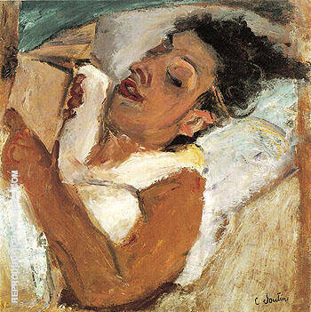 Woman Reading c1937 by Chaim Soutine | Oil Painting Reproduction