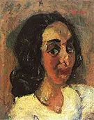 Portrait of a Woman c1940 By Chaim Soutine