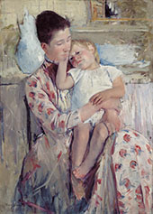 Mother and Child 1890 By Mary Cassatt