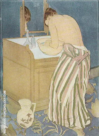 Woman Bathing 1891 By Mary Cassatt