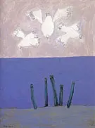 Birds Over Sea Sky 1957 By Milton Avery