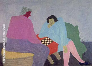 Checker Players 1943 By Milton Avery